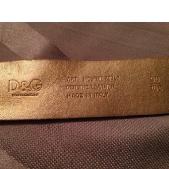 Dolce and Gabbana, suede Carmel belt main image 4