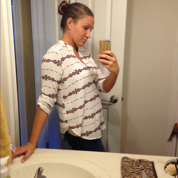 Aztec boutique blouse