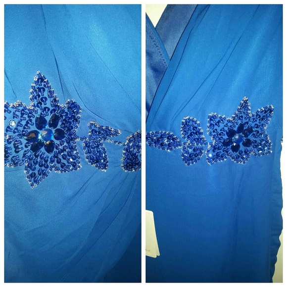 ❄SALE❄LeRoyal Beaded Chiffon Dress - Picture 4 of 4