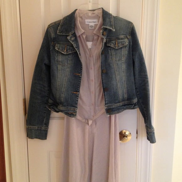 Calvin Klein linen dress.