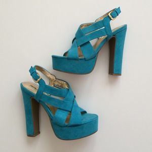 Blue Suede heels