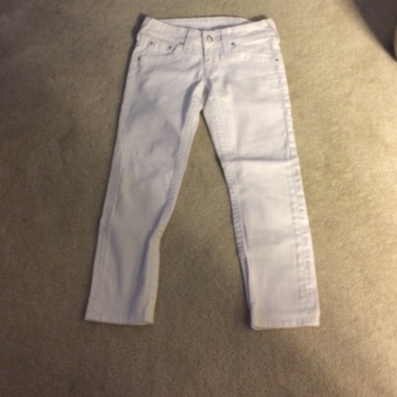 True religion white jeans cropped
