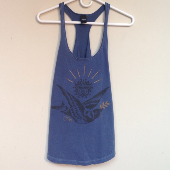 Obey Blue Tank Top