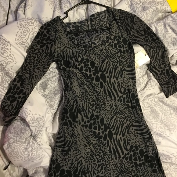 Animal print maxi dress