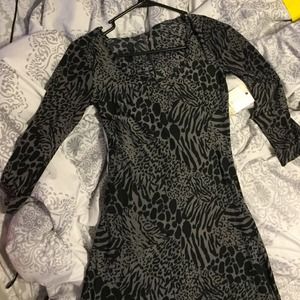 Animal print maxi dress