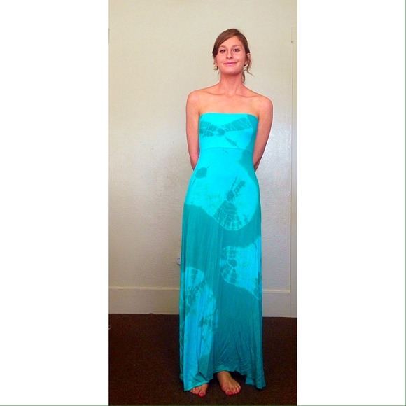 Tie dye maxi dress