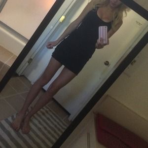 Victorias Secret PINK black tank top dress
