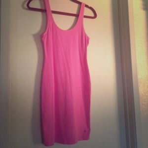 Victorias Secret PINK neon pink tank too dress