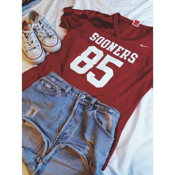 Nike Youth L sooner jersey