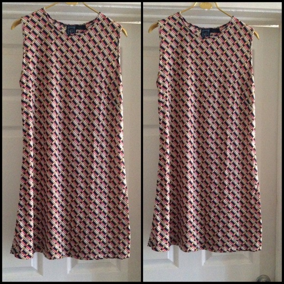 FABULOUS MODCLOTH ORIGINAL GEO PRINT DRESS