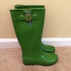 Sperry Lime Green Rainboots
