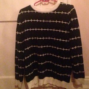 black sweater