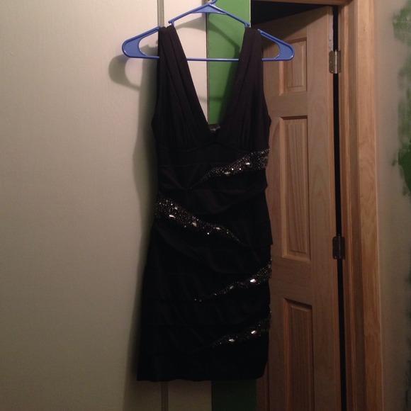 Mini black dress