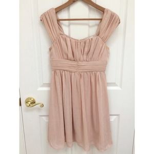 Dusty pink a line dress