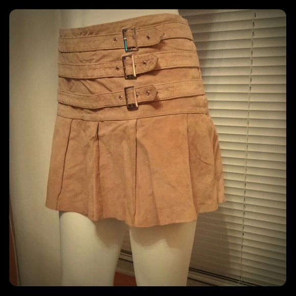 Tan Suede Skirt - 13/14