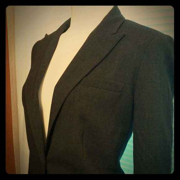 ❌SOLD❌Calvin Klein Charcoal Gray Blazer - Picture 1 of 2