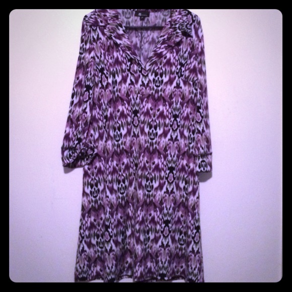 Purple black dress