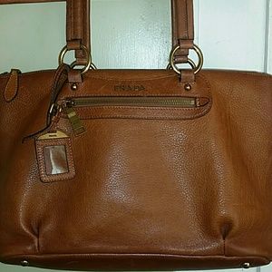 Prada Brown Leather Handbag