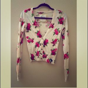 Light floral sweater
