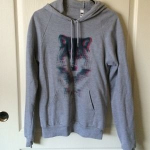 Gray pullover hoodie