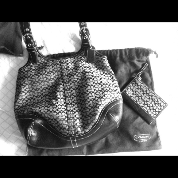 Coach bag and card case