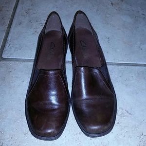 Cute brown Clark wedges