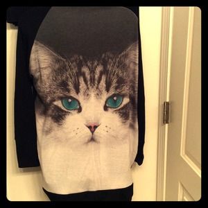 Forever 21 Oversized Cat Cardi