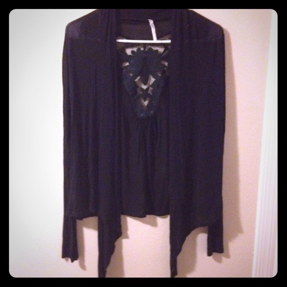 Black Sheer Cardigan!!! 😍🎀☀️