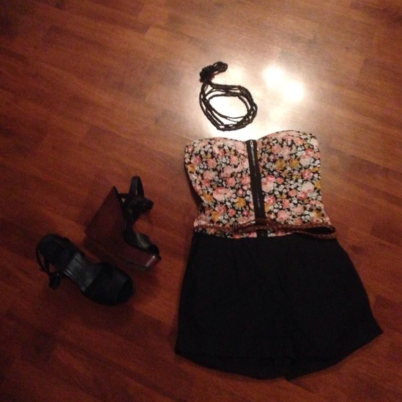 Super cute Bustier top romper
