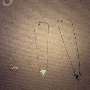 cute mid-length indie necklaces