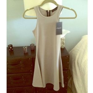 Silver grey skater dress