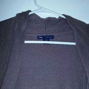Silk blend open cardy