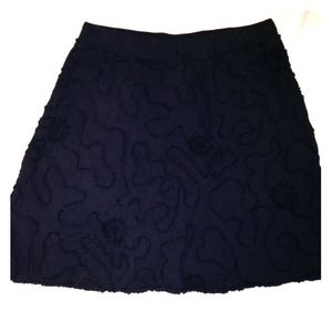 Max studio skirt navy blue