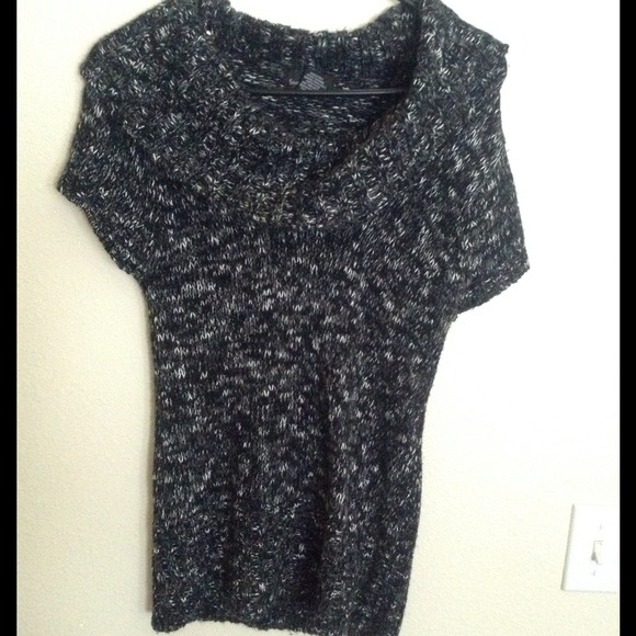 Knit cowl neck sweater