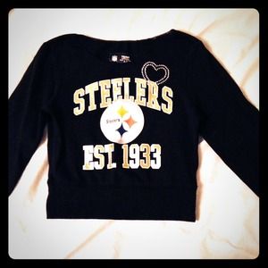 Nwot justice for girls steeler sweatshirt