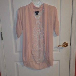 Cardigan with lace like back!