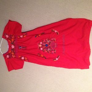 Red Mexican Dress