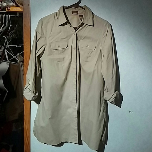 Khaki Collared Dress