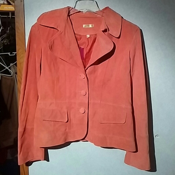 Pink suede Blazer