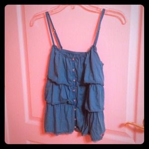 Hollister blue tank!