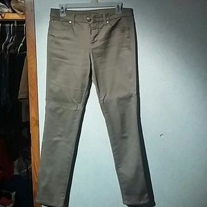 Skinny Dark khaki Stretch pants