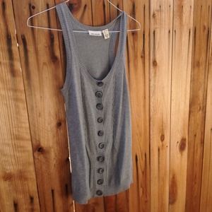 DKNY Grey Button Up Sweater Vest💛