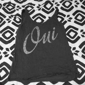 "Oui" tank top