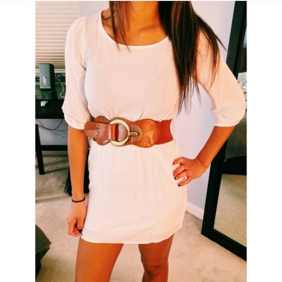🚫 On Hold 🚫 White Dress and Aldo Long Necklace