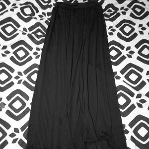 Black maxi skirt