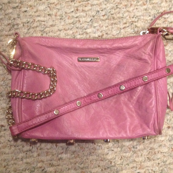 Rebecca Minkoff mini 5 Zip Chain purse bag lilac - Picture 3 of 4