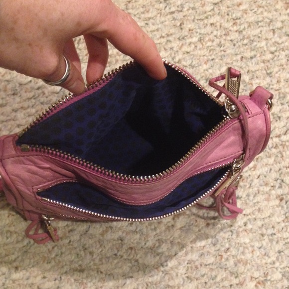 Rebecca Minkoff mini 5 Zip Chain purse bag lilac - Picture 4 of 4