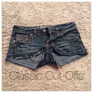 Distressed Jean Cut-Off Shorts