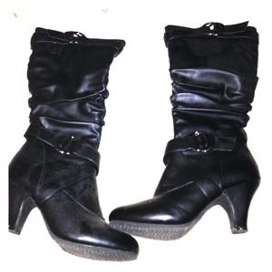 Black calf boots good condition