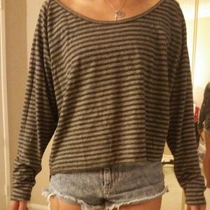 Brandy melville long sleeve gray top